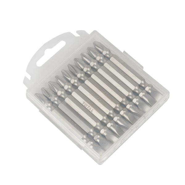 Screwdriver Bits 65mm - PH2 + SL6.0 (10 pieces)