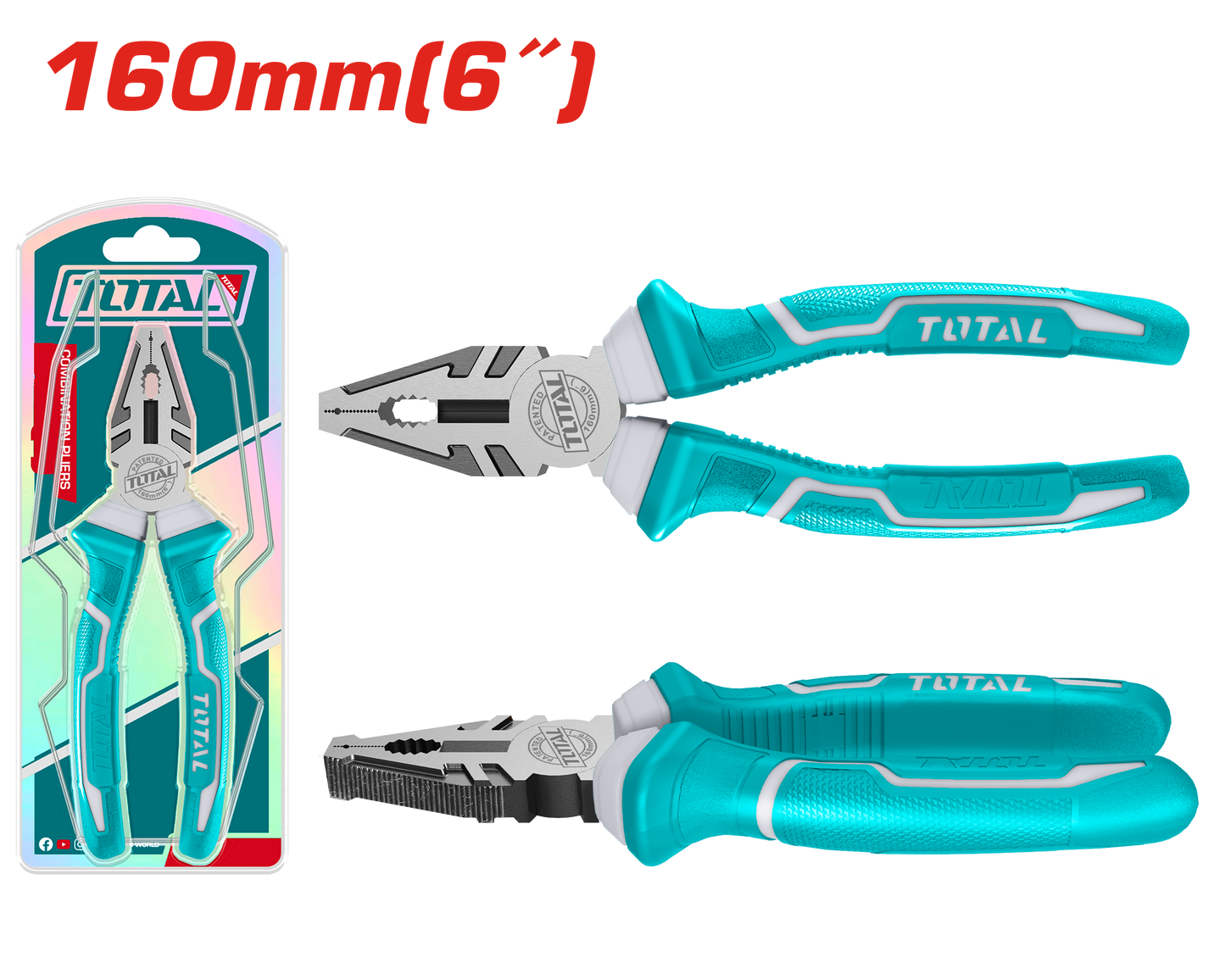 #55 Carbon Steel Combination Pliers 160mm (6")