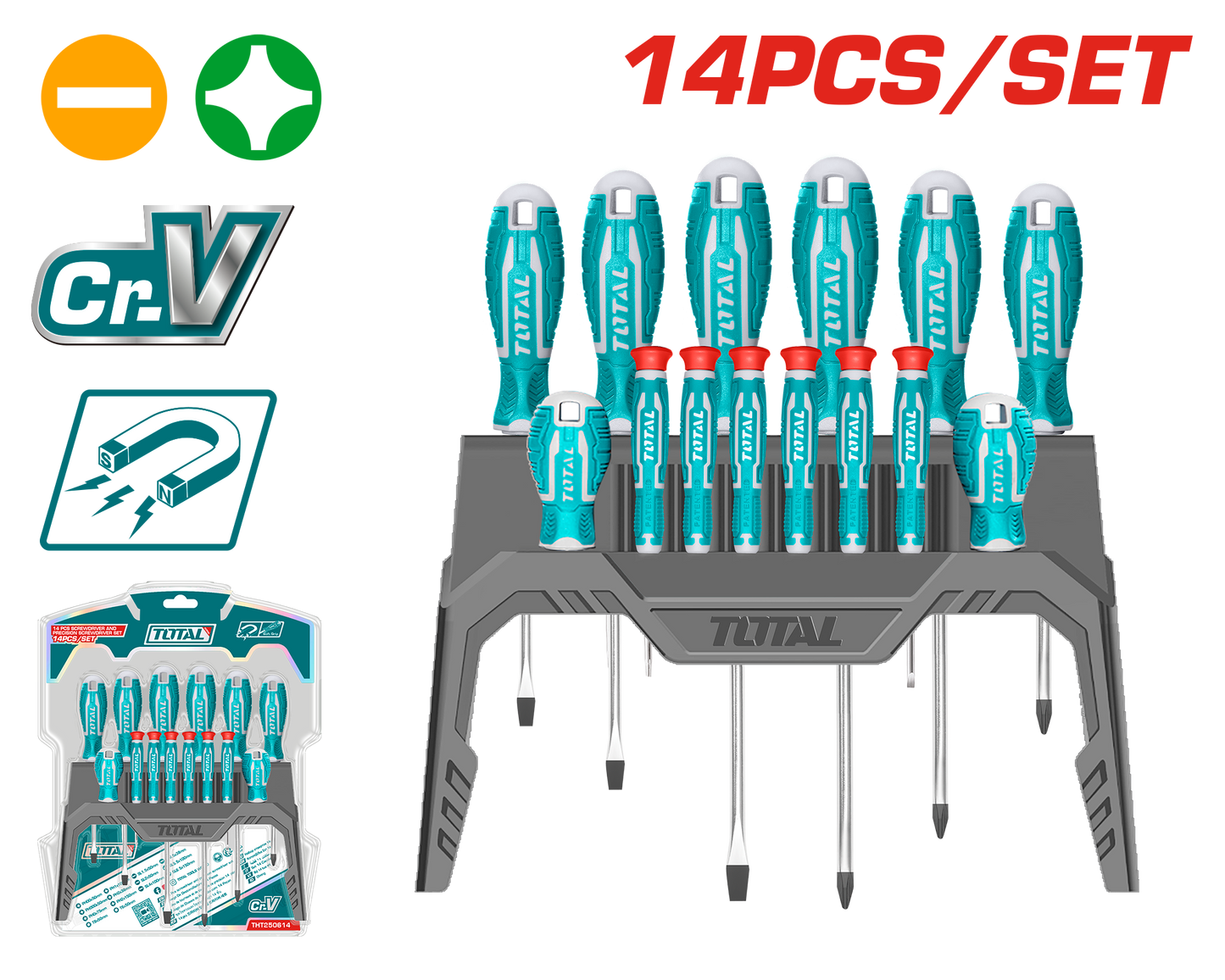 Screwdriver and Precision Screwdriver Set (14 pieces)