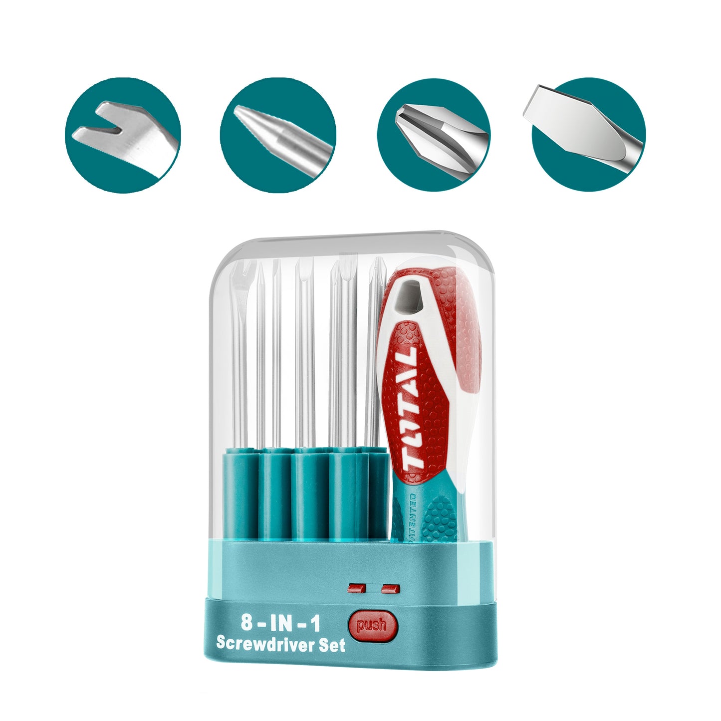 8 in 1 Interchangable Screwdriver Set (9 pieces set)