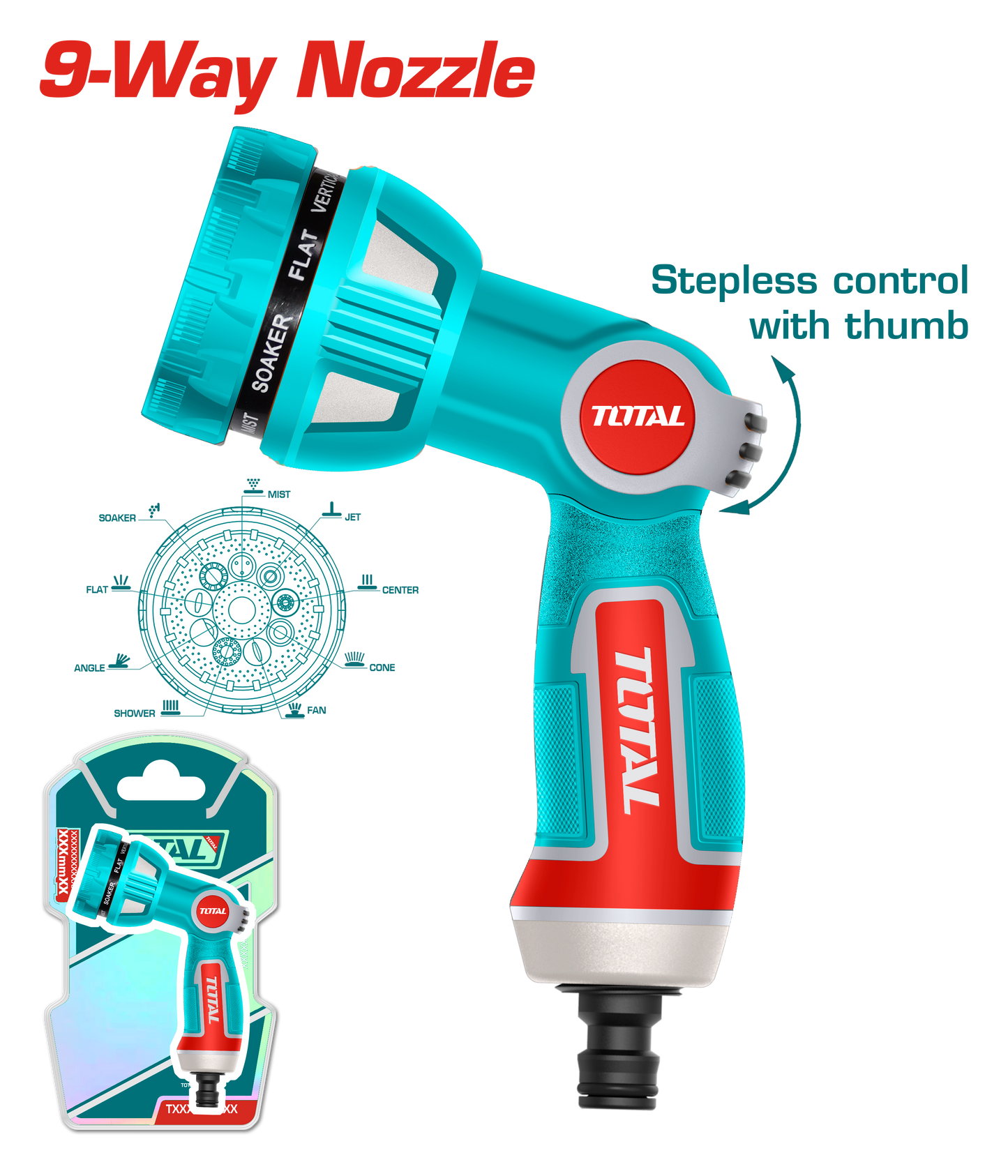 Plastic Trigger Nozzle 9-Way