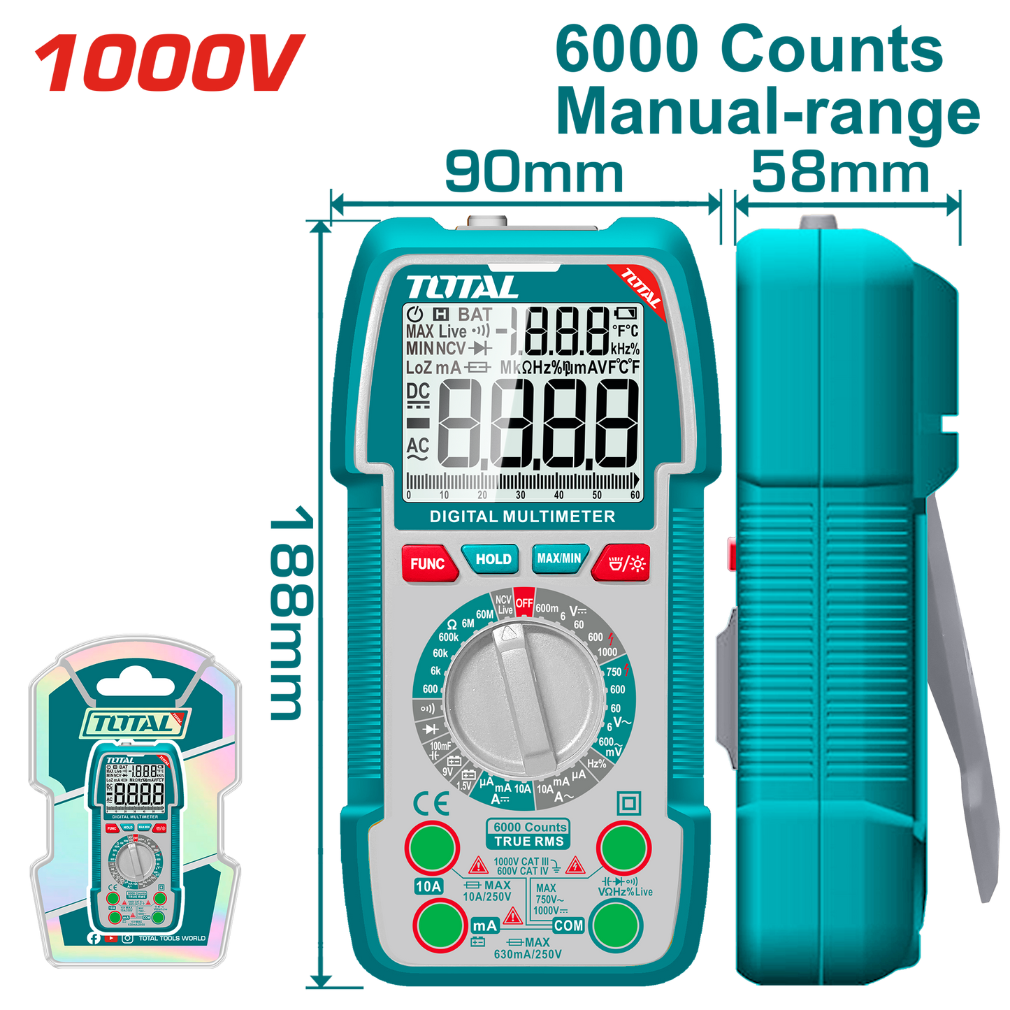 Digital Multimeter 6000counts