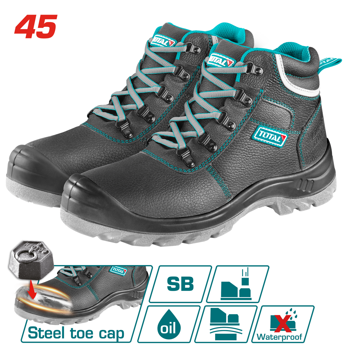 Safety Boots with Steel Toe Cap