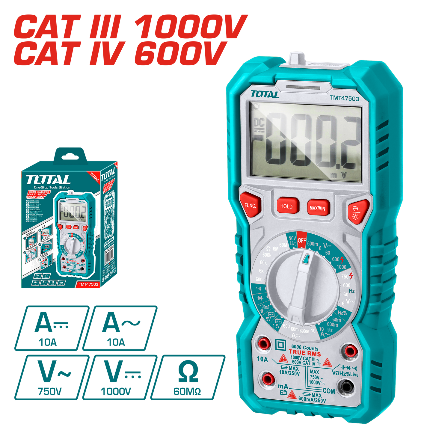 Digital Multimeter (6000 CountsLCD)
