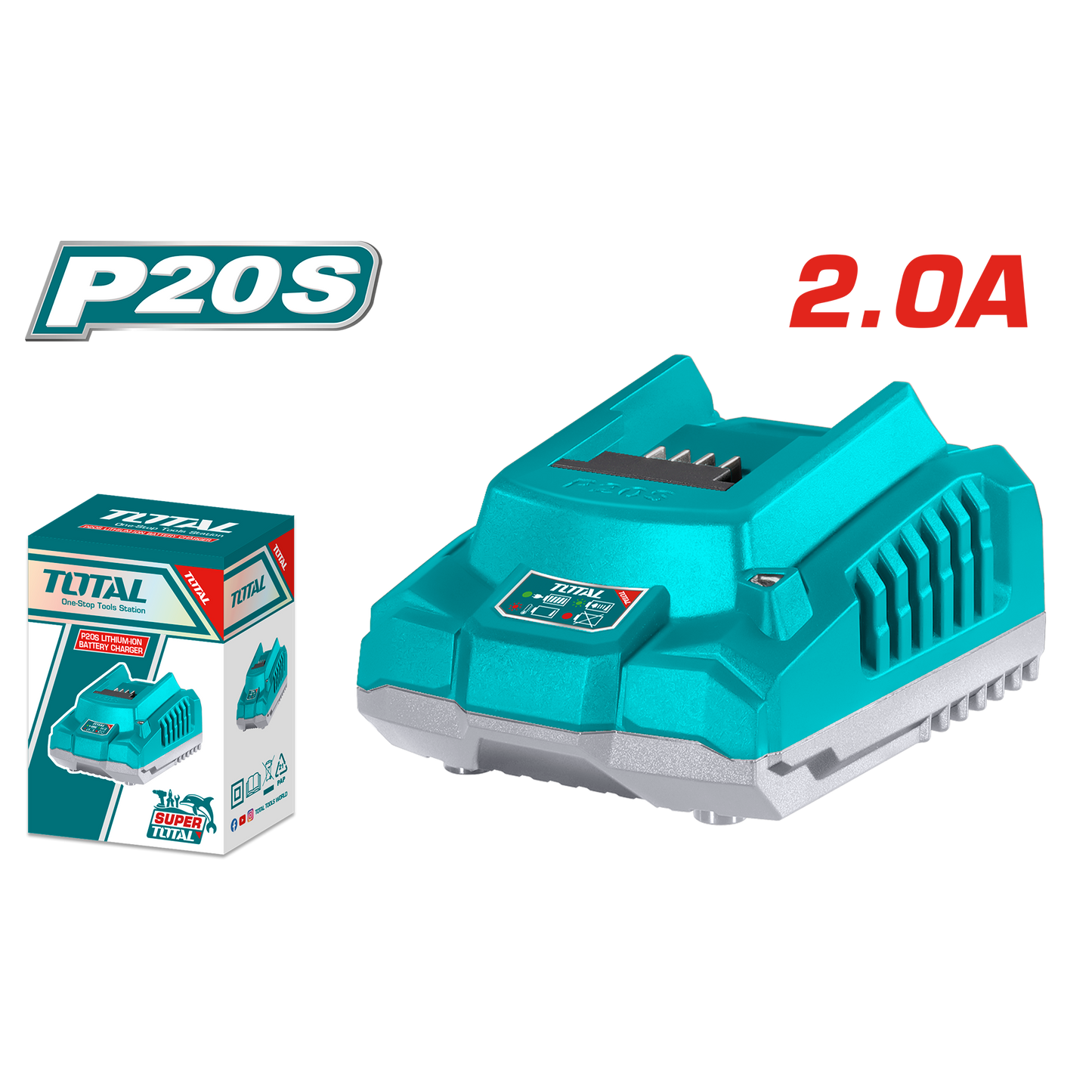 P20S Fast Intelligent Charger 20V - 2A