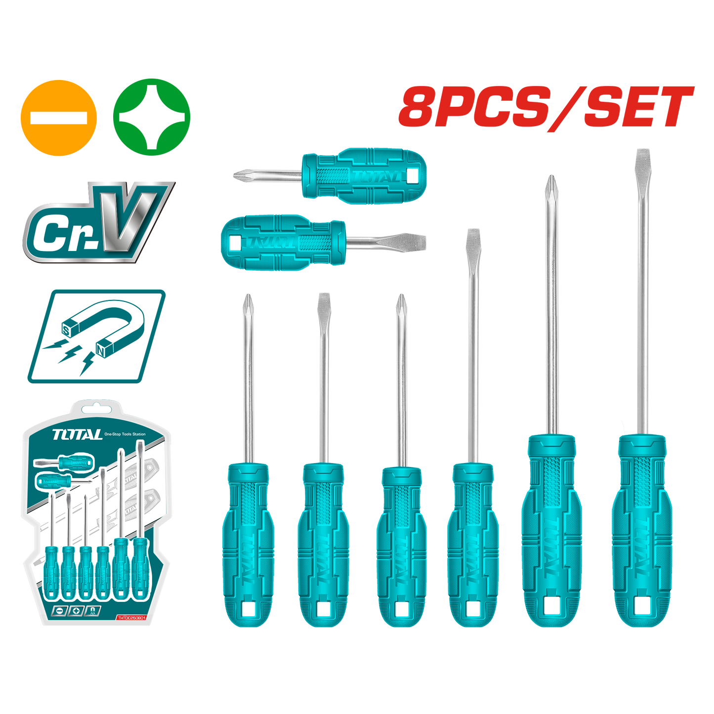 8 Pcs Screwdriver Set