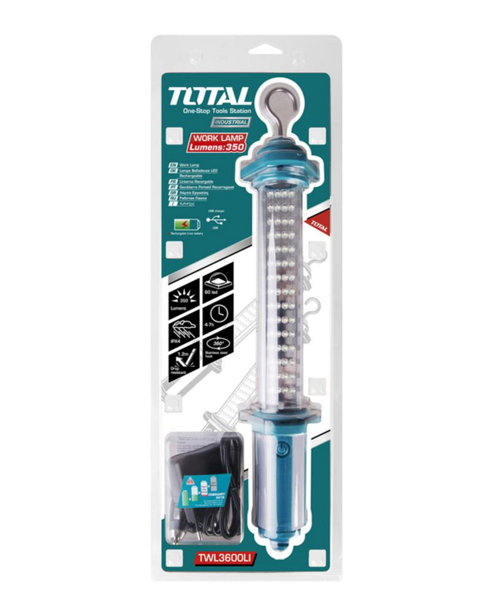 Work Lamp (60PcsKONG(5mm)LED,3.7V/3600mAh Btry