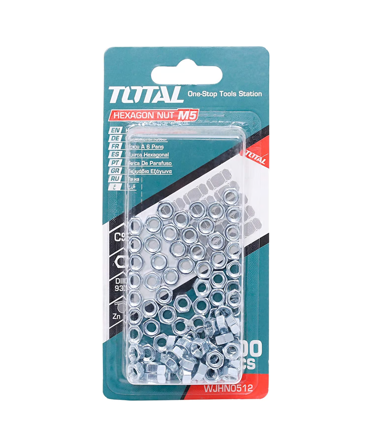 Hexagon Nut (M5, 100 Pcs)