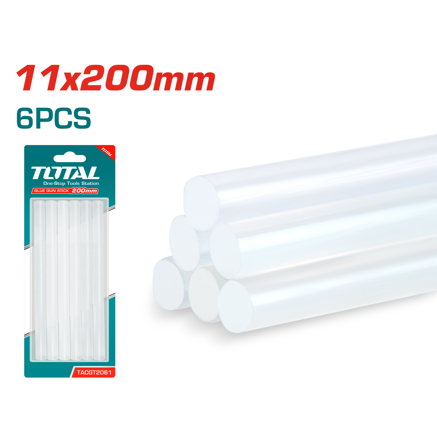 Glue Gun Stick 11 x 200mm (6 pieces pack)