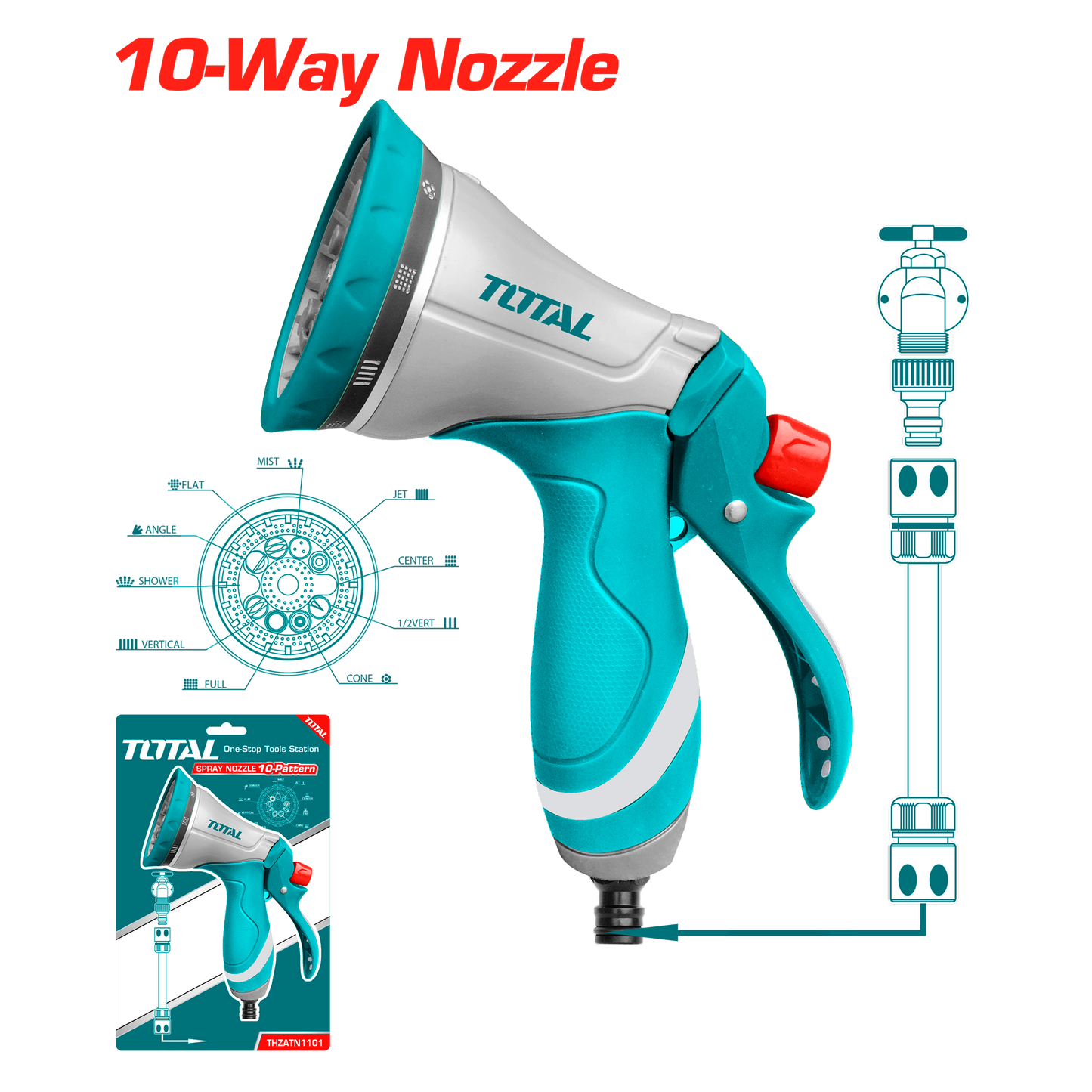 Metal Trigger Nozzle 10-Way