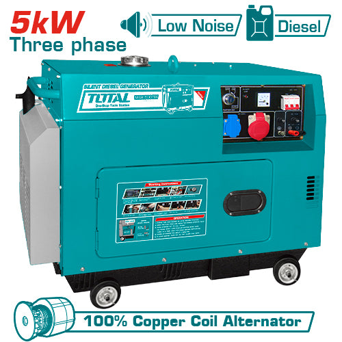 Diesel Silent Generator 5kW 3-Phase