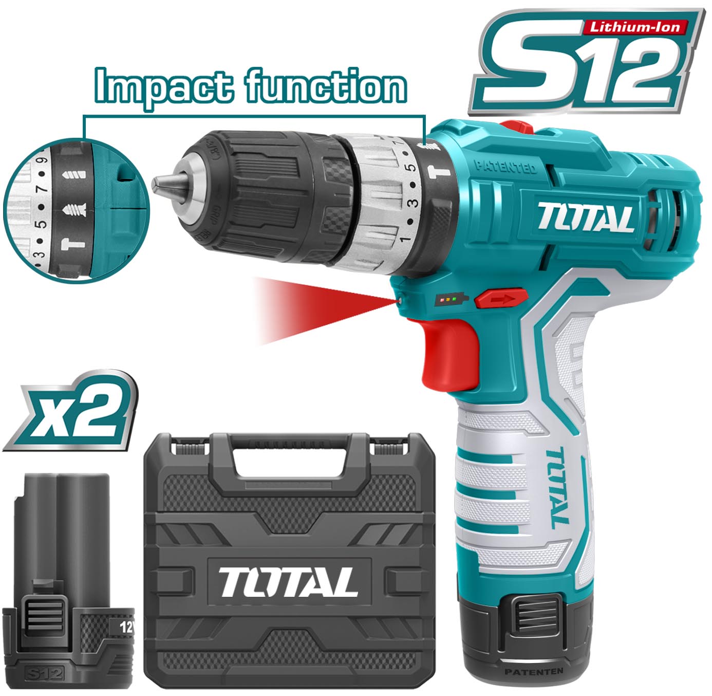 Lithium-Ion Impact Drill 12V