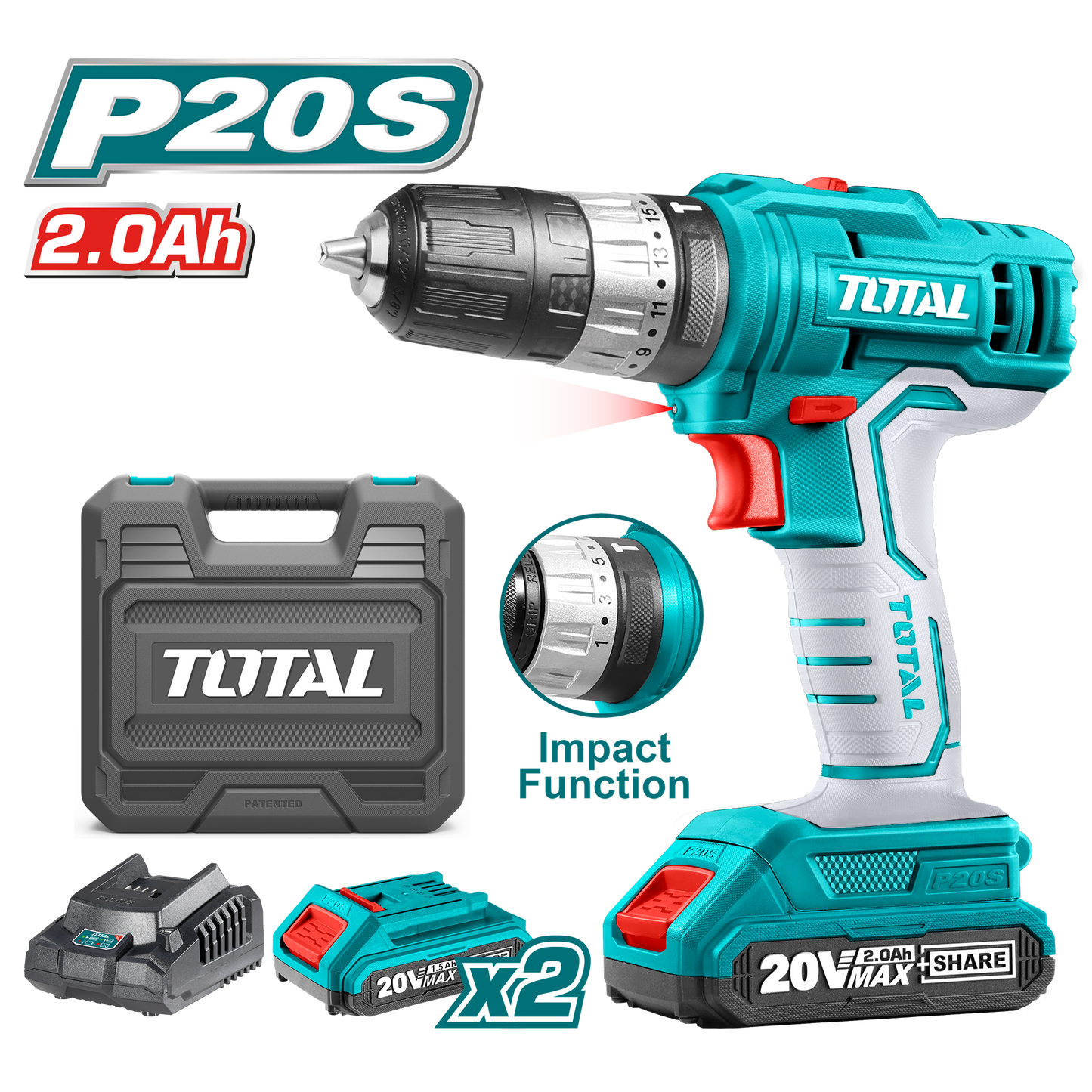 Lithium-Ion Impact Drill 20V