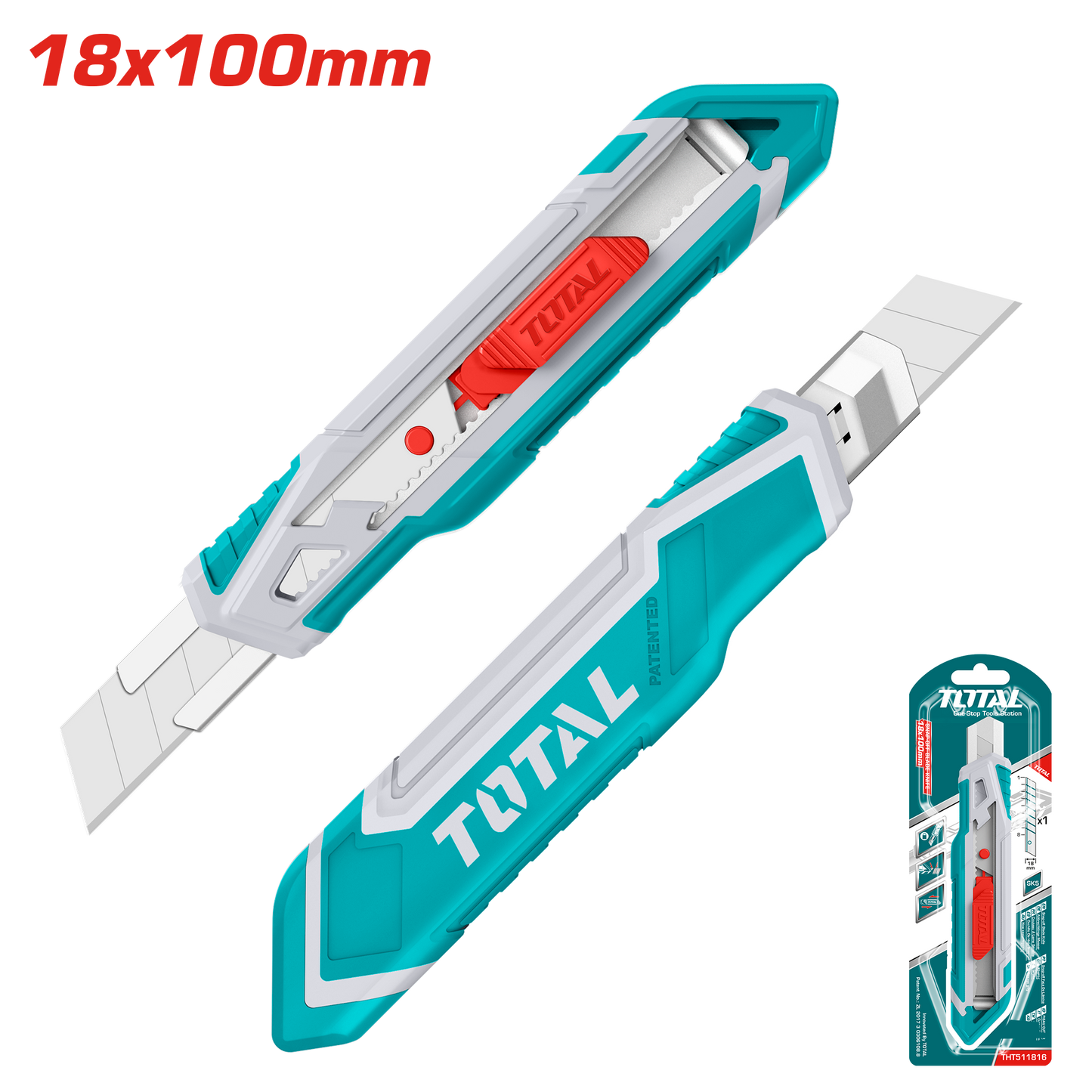 Snap-Off Blade Knife (18x100mm)L:178mm+5pcsSK5