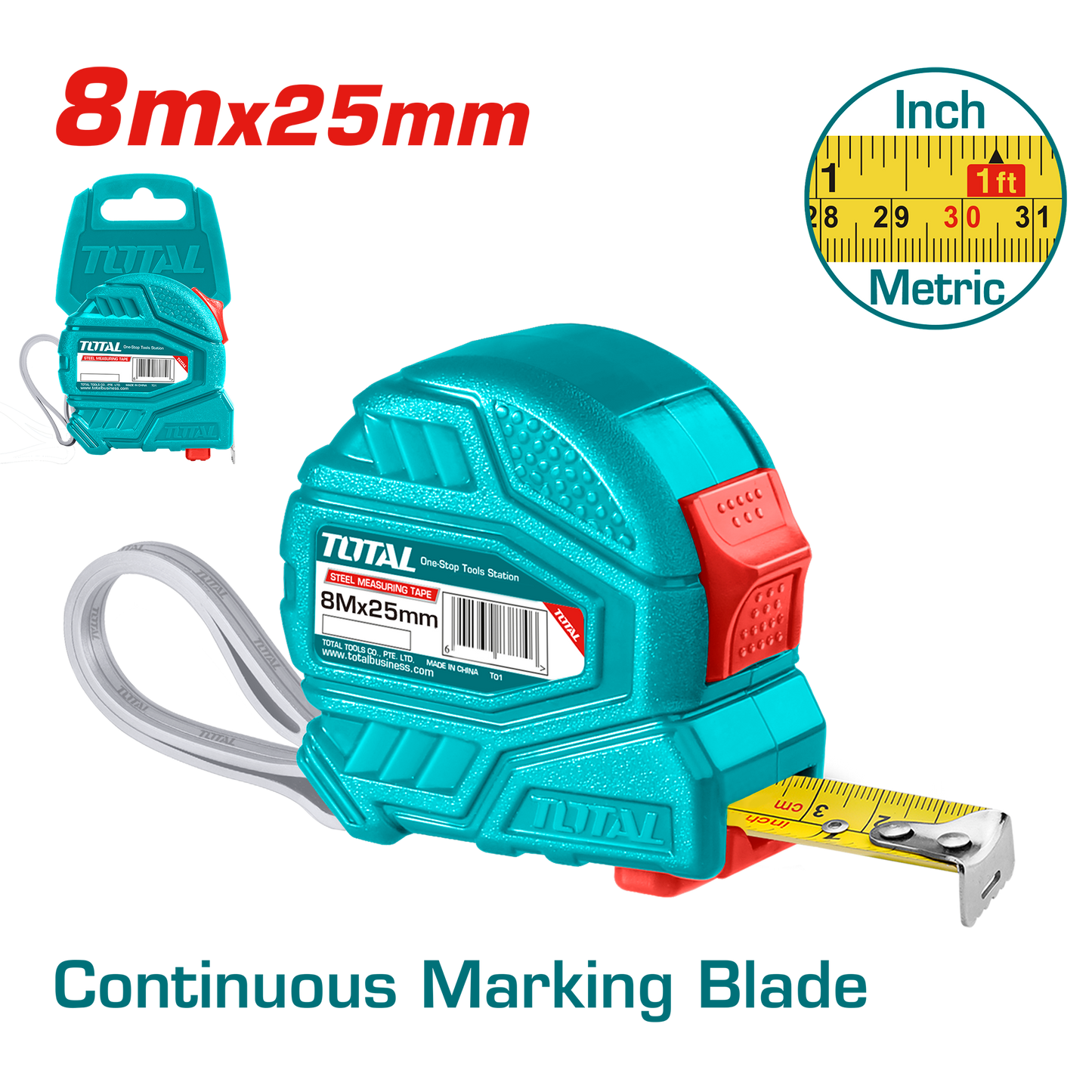 Steel Measuring Tape 8m