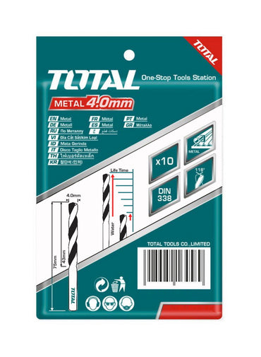 HSS Drill Bit 4mm (10 pieces set)