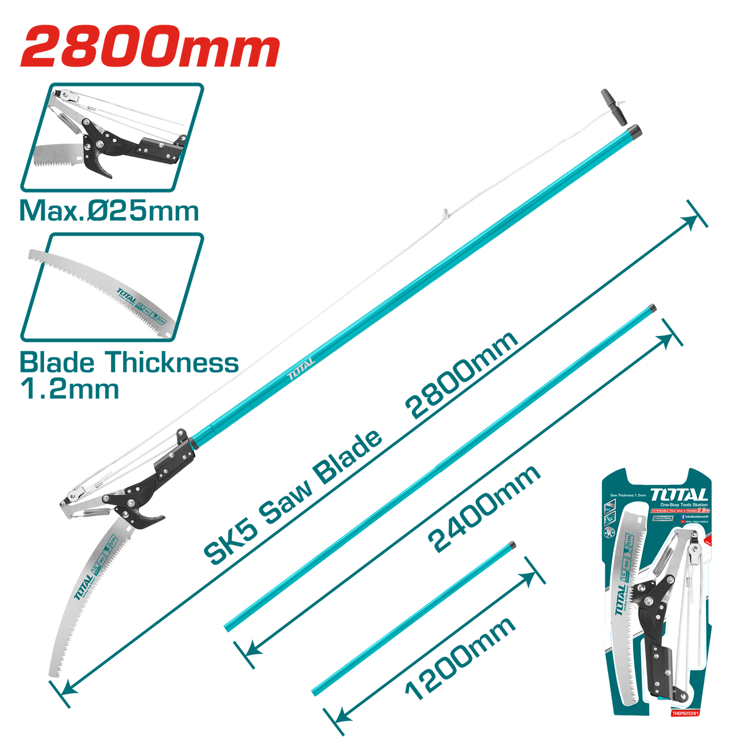 Extendable Pole Saw & Pruner