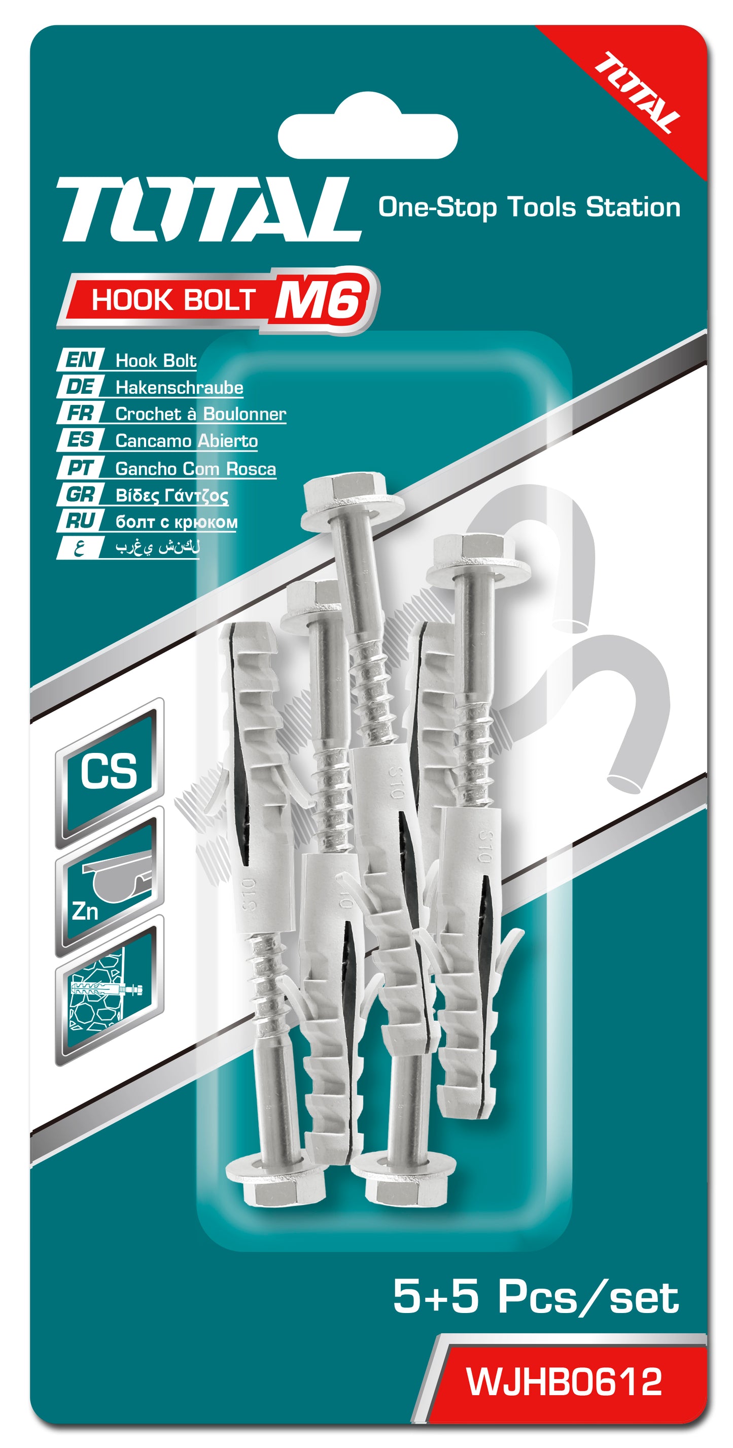 Screw Plug Sets (ST6.5x65mm,10x50 Plstc,5set)
