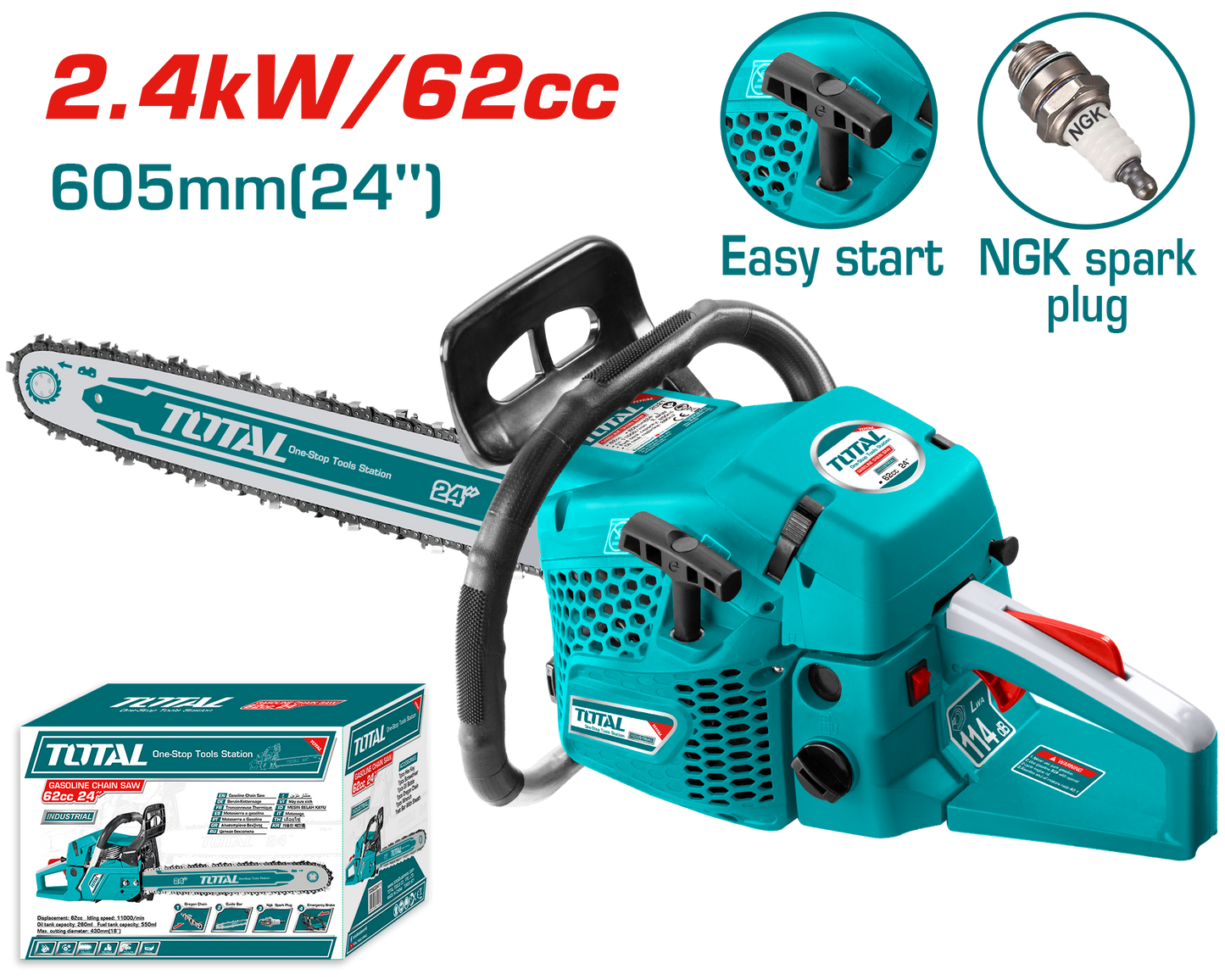 Gasoline Chain Saw 2.4kW 605mm (24")