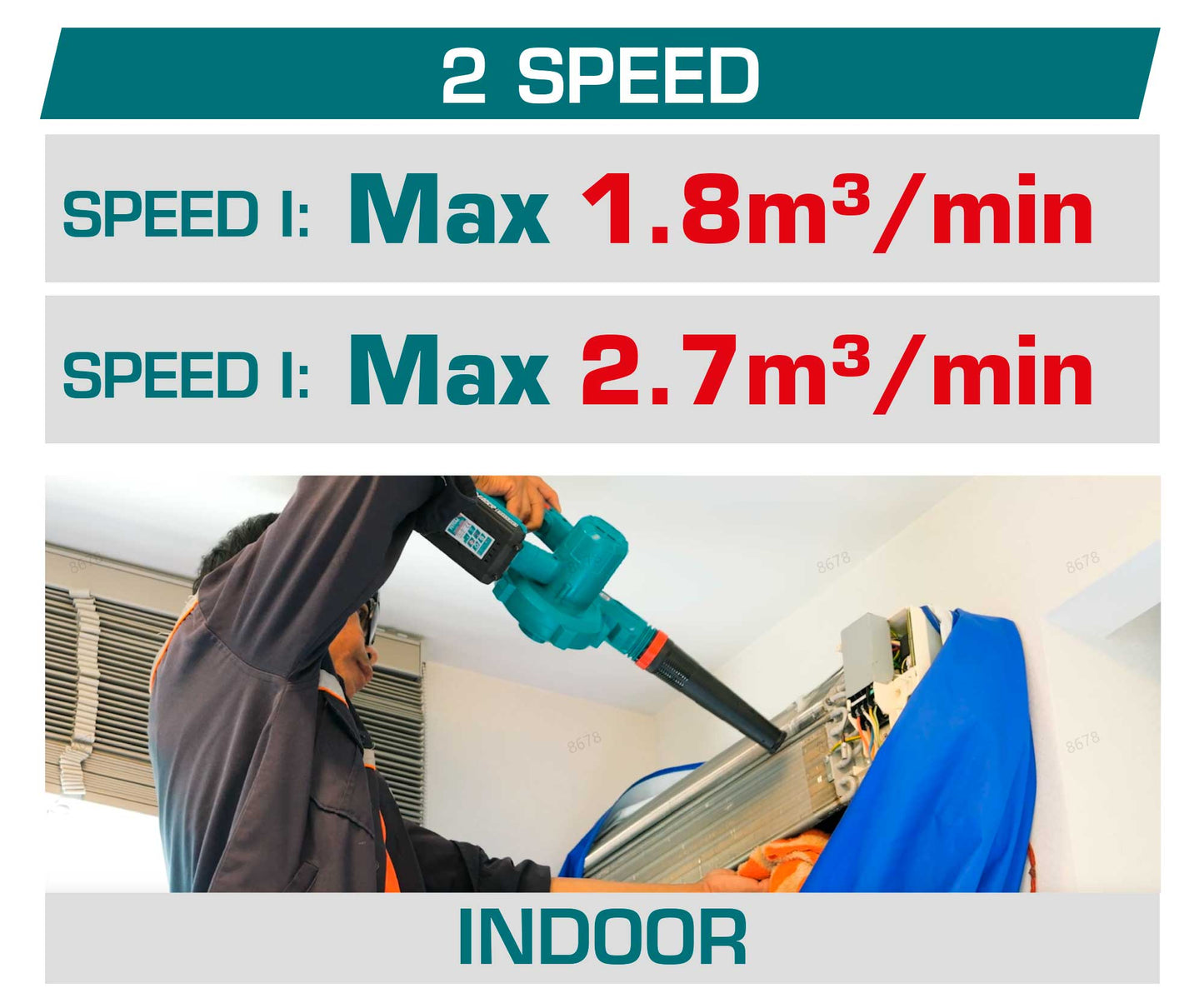 Cordless Blower 2.7³/min - P20S 2.0Ah
