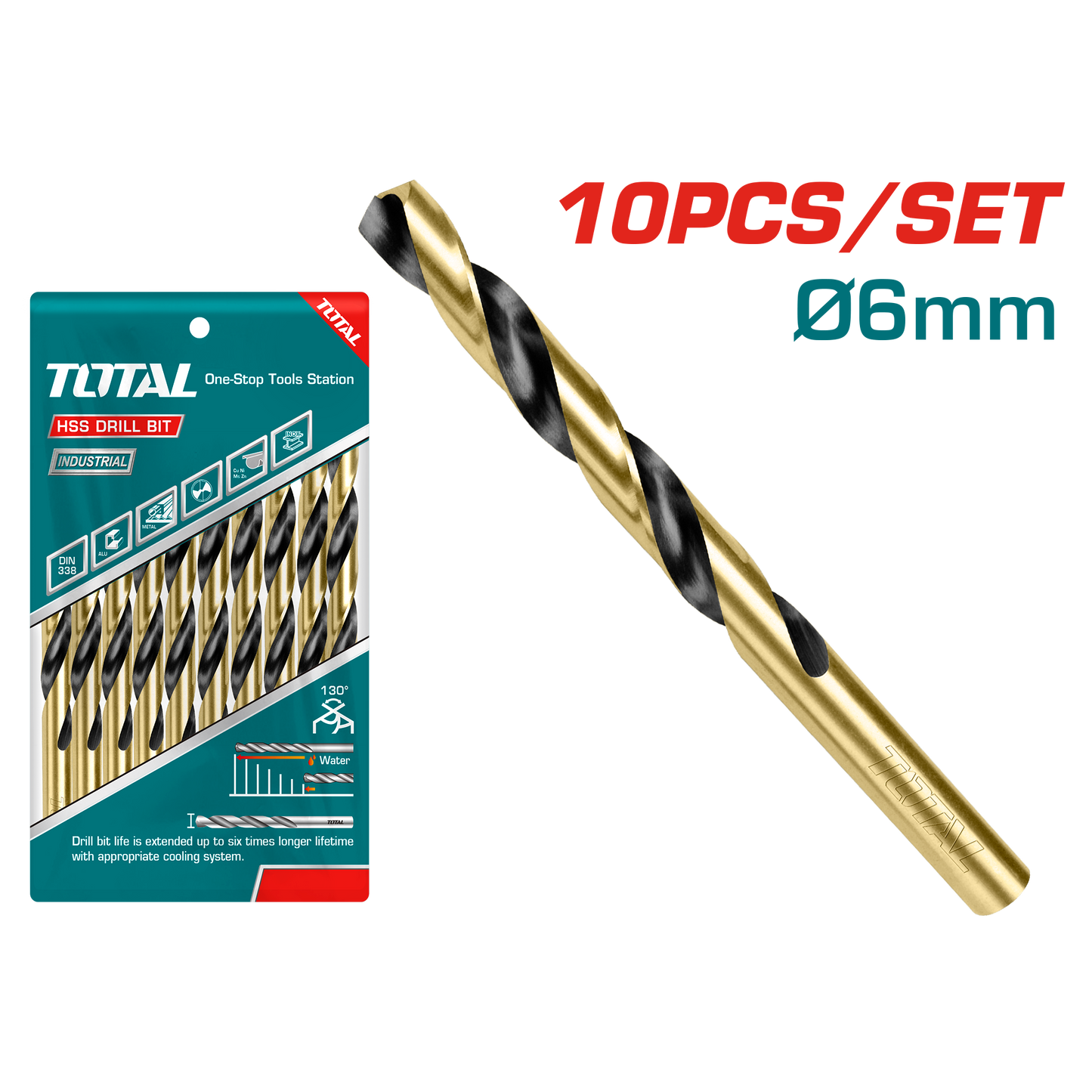 HSS Drill Bit Ø6mm (10 pieces set)