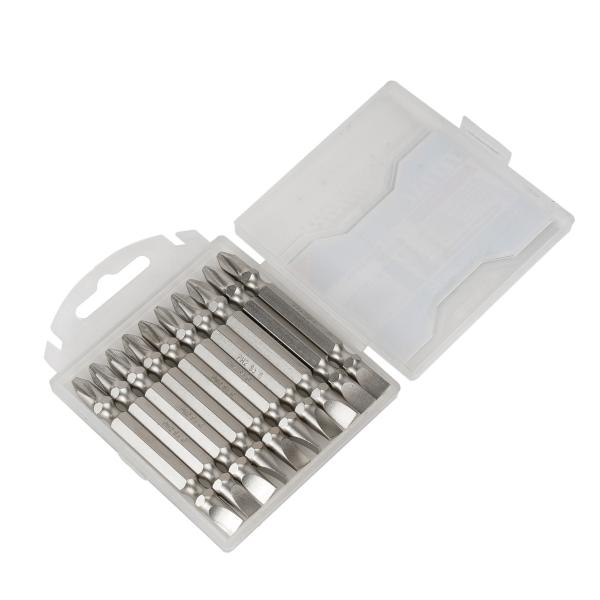 Screwdriver Bits 65mm - PH2 + SL6.0 (10 pieces)