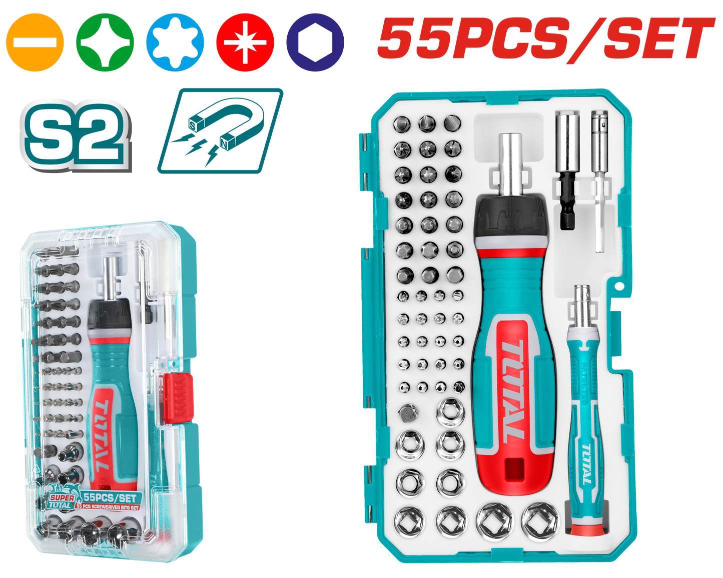 Screwdriver Bits Set (55 pieces)