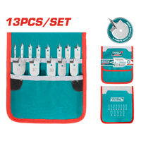Flat Wood Drill Bits Set (13 pieces set)