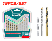 Multi-Surface Drill & Screwdriver Bit Set (19 Pieces)