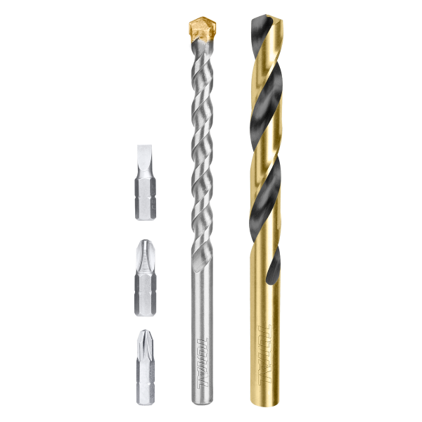 Multi-Surface Drill & Screwdriver Bit Set (19 Pieces)