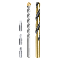 Multi-Surface Drill & Screwdriver Bit Set (19 Pieces)