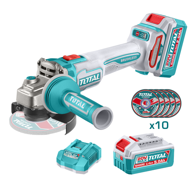 Brushless Cordless Angle Grinder 1200W - 125mm(5") - P20S 5.0Ah