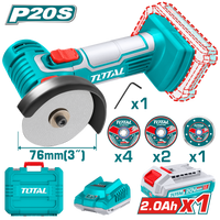 Industrial Ultra-Compact Cordless Mini Cut-Off Tool 76mm(3") - P20S 2.0Ah