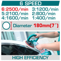 Industrial Brushless Cordless Polisher M14 - Ø7" - P20S 4.0Ah