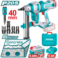 Industrial Brushless Cordless Concrete and Steel Brad Nailer 40mm - P20S 4.0Ah