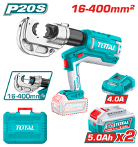 Cordless Industrial Hydraulic Crimping Tool 16-400mm2 - 120KN - P20S 5.0Ah