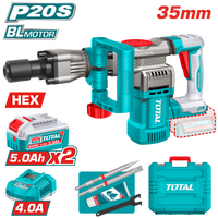 Industrial Brushless Cordless Demolition Breaker 35mm - HEX - P20S 5.0Ah