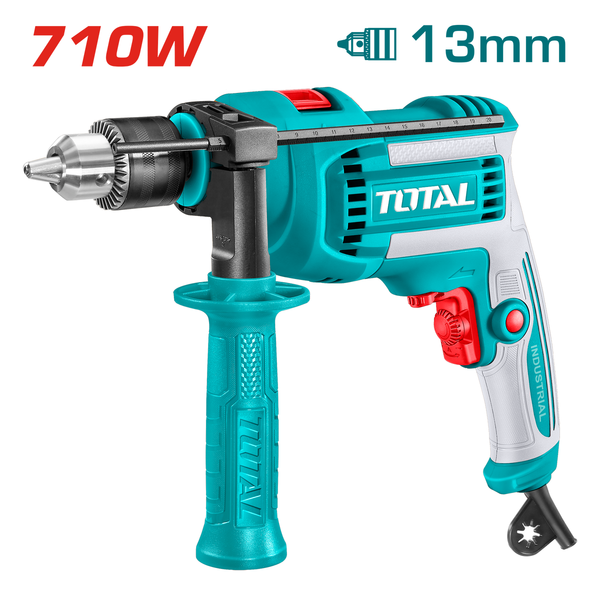 Impact Drill 710W - 13mm - Keyed Chuck