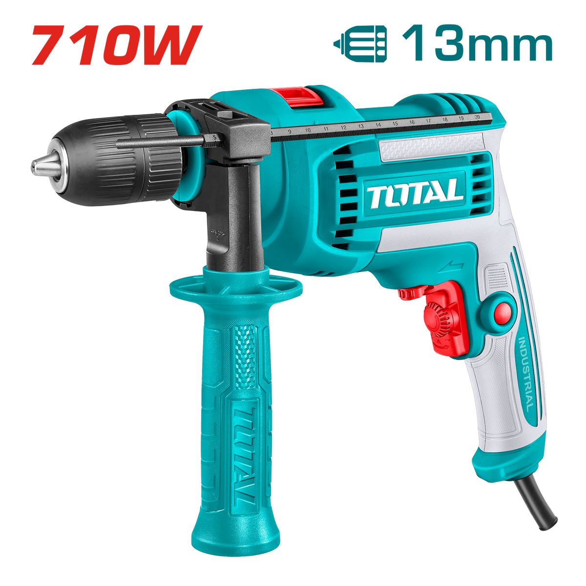 Impact Drill 710W - 13mm - Keyless Chuck
