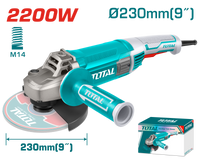Industrial Angle Grinder 2200W - Ø230mm(9") - M14