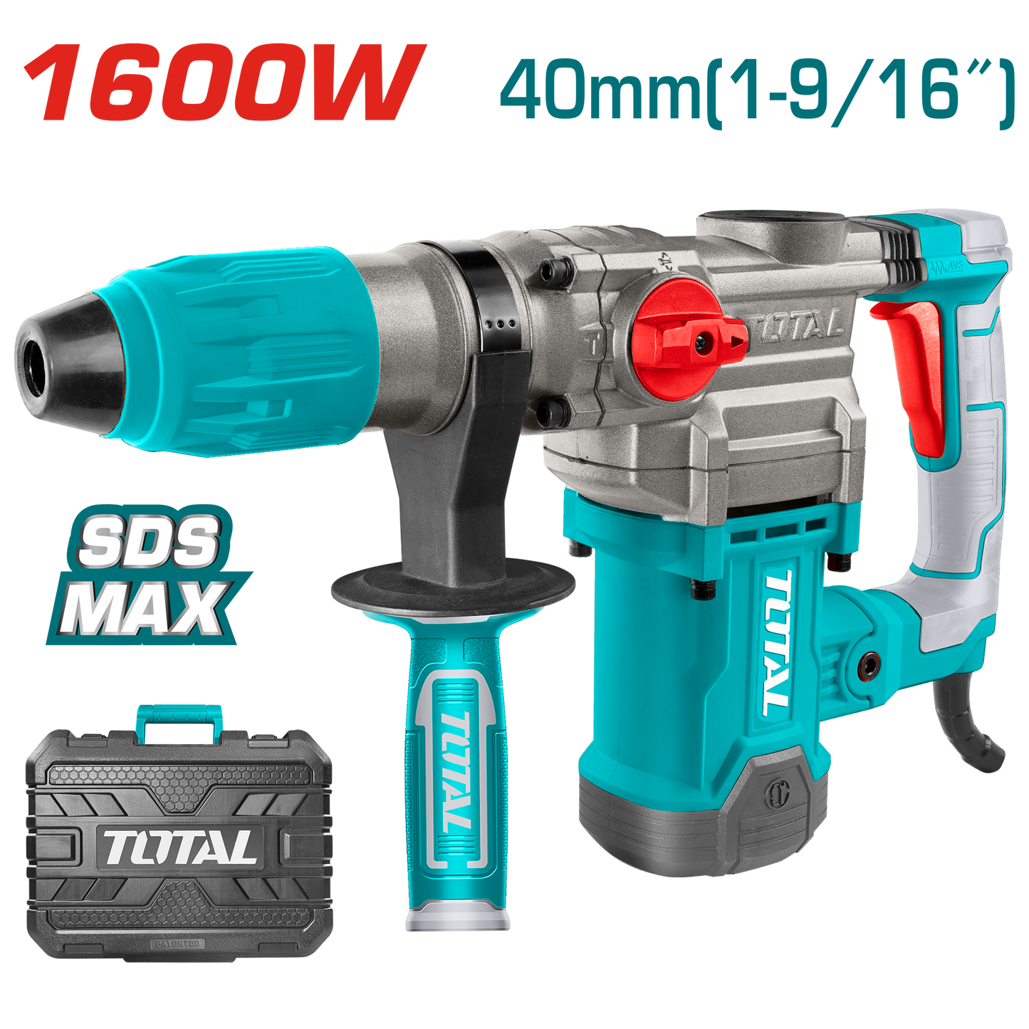 Rotary Hammer 1600W - 40mm - SDS MAX