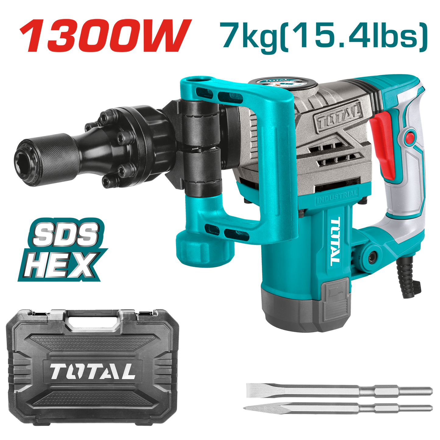Demolition Breaker 1300W - 7kg - SDS Hex