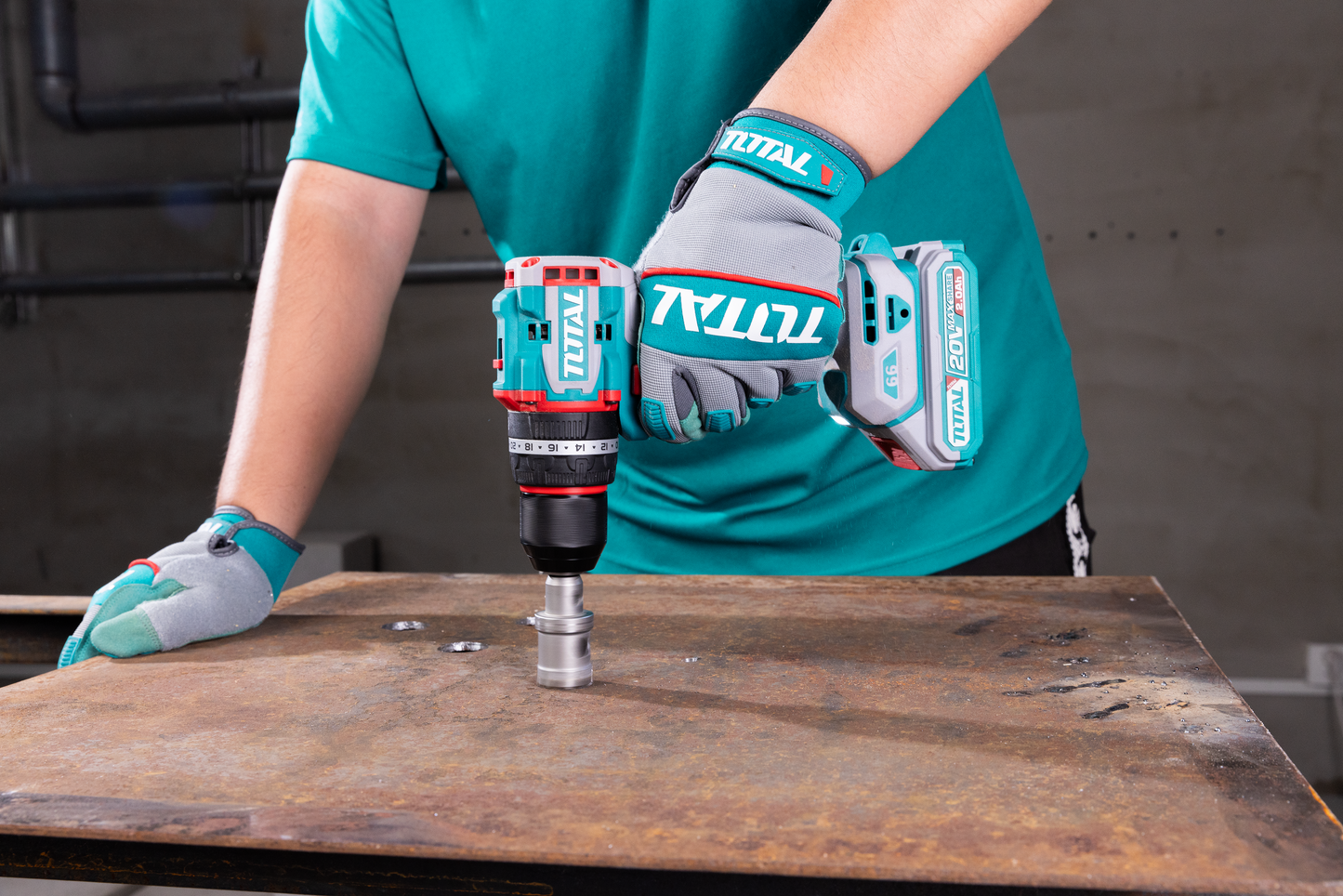 Compact Brushless Cordless Impact Drill + Tools Set (166 pieces)