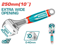 Adjustable Wrench 250mm(10") - Extra Wide Openning