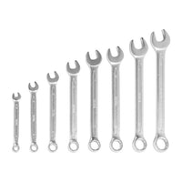 Industrial Fine-Polished Metric Combination Spanner Set 6 - 19mm (8 pieces)