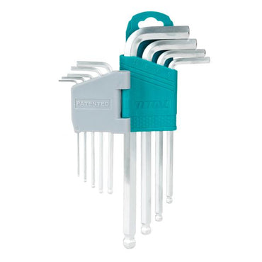 Industrial S2 Steel Long Arm Ball Point Hex Key Set (9 pieces)