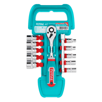 Industrial 1/4" Drive 50BV30 Alloy Steel Metric Precision Socket Set (12 pieces)