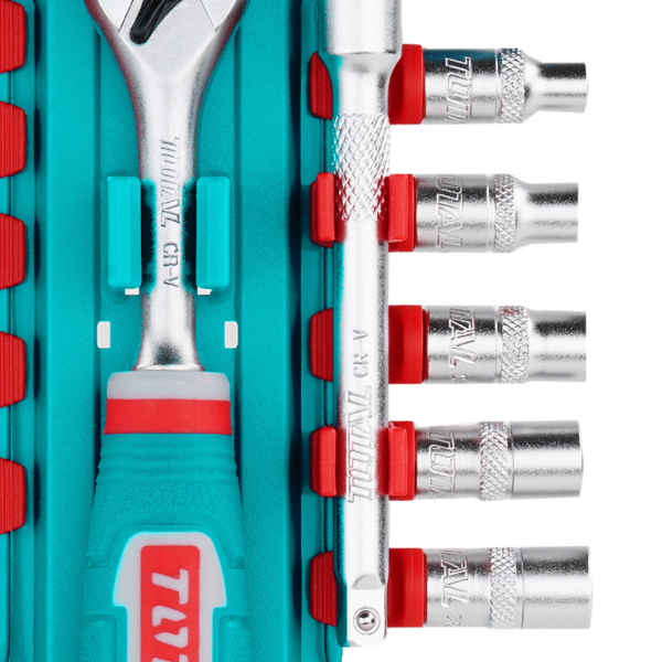 Industrial 1/4" Drive 50BV30 Alloy Steel Metric Precision Socket Set (12 pieces)