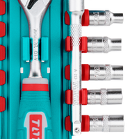 Industrial 1/4" Drive 50BV30 Alloy Steel Metric Precision Socket Set (12 pieces)