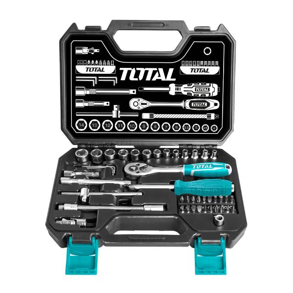 Industrial 1/4" Drive 50BV30 Alloy Steel Master Socket & Driver Service Set (45 pieces)